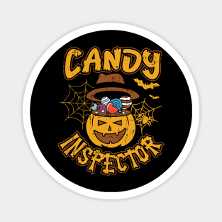 Candy Inspector funny adult Halloween Magnet